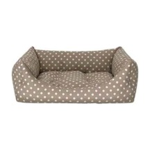Pet Uniform Bej Puantiyeli Kedi Ve Köpek Yatağı S 50x60cm Açık Bej