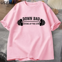 Flood Of Style Aşağı Kötü Aşağı Kötü Spor Tshirt Erkekler Kadınlar İşkence Şairler T-shirt Ttpd Yeni Albüm D Pembe