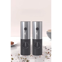 Olinda 2'li Pilli Baharat Öğütücü Siyah Standsız