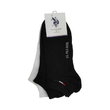 U.S. Polo Assn. U.s. Polo Assn. Erkek 3'lü Patik Çorap James Siyah