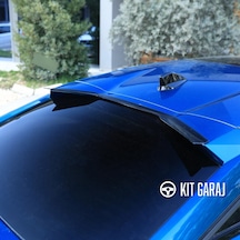 Peugeot 408 Parlak Siyah Cam Altı Spoiler Plastik Boyalı