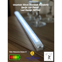 Hareket Sensörlü Led Işık 50 Cm Beyaz Renk