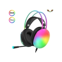 Kablosuz Bluetooth Kulaklık Rgb Işıklı Kulak Üstü 5.3 Bluetooth Bağlantılı