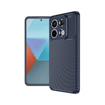 Herşeytrend Xiaomi Redmi Note 13 Pro 4g Kılıf Auto Focus Karbon Kapak - Lacivert Çok Renkli
