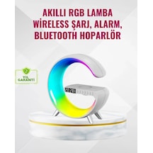 Home Akıllı Uyku Lambası Gündoğumu Alarmı Kablosuz Şarj Ve Müzik Çalar