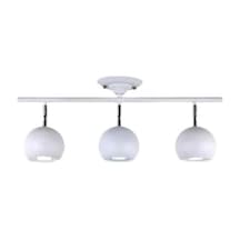 Retro Beyaz 180 Derece Hareketli Modern Spor 3 Lü Led Spot Avize Günışığı Ampullü Genel