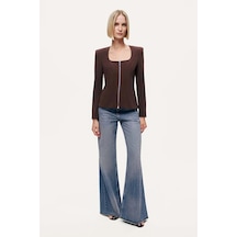 Nocturne Kadın Bluz N26kn6199 Kahve