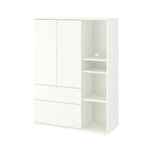 Ikea Beyaz Ferah Kapaklı Gardırop 105x37x140 Cm