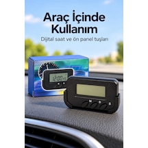 Kronometreli Oto Saat Alarm Ve Dijital Ekranlı 1 Adet