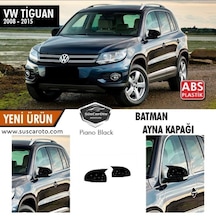 ŞüsCarOto Vw Tiguan 2008-2015 MK1 MK1-FL Batman Yarasa Ayna Kapağı Piano Black ABS Plastik (00)
