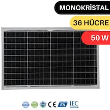 50 W Lexron Monokristal Güneş Paneli