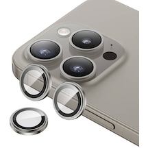 İphone 15 Pro Max Uyumlu Benks King Kong Corning Kamera Lens Koruyucu Gri