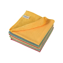 Spark Mikrofiber Kadife Dokulu Genel Temizlik Bezi Çok Renkli 4 Adet 40 x 40 CM 60 G
