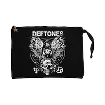 Deftones Diamond Eyes Siyah Clutch Astarlı Cüzdan / El Çantası Siyah