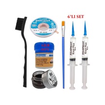 Mechanict Krem Lehim 183 C 42gr Havya Uc Temizleyici Flux Lehim Toplama Cp-2515 Lehim Emme Teli 2fırça Seti02