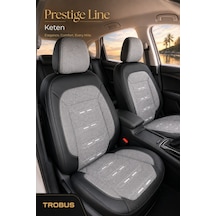 Bmw 2 Gran Coupe 2020+ Uyumlu Prestige Line Keten Serisi Gri Siyah Koltuk Kılıfı