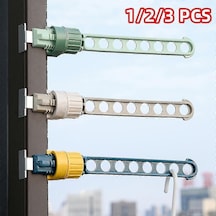 Ganzhoushop Açık Hava Seyahat Taşınabilir Pencere Çerçevesi Elbise Askısı Taşınabilir İç Mekan Pencere Kurutma Rafı Giysiler İçin İç Mekan Askı Rafı-yvanblue Çok Renkli