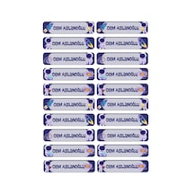 Kişiye Özel 20 Adet Astronot Ve Uzay Temalı Kitap Etiketi - A4 Parlak Kuşe Sticker Diğer