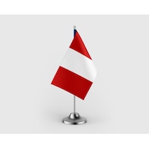 Peru Devleti Tekli Saten Masa Bayrağı Seti Diğer