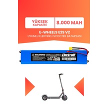 E-wheels E2s V2 Uyumlu Batarya Yüksek Kapasite 36v 8000mah Pil