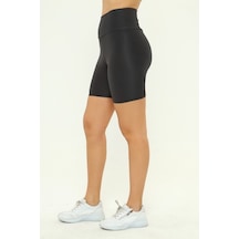 Nyc Giyim Disko Şort Tayt Yüksek BelGri