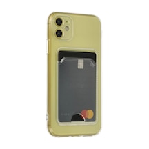 Newface Apple İphone 11 Kılıf Kart Şeffaf Silikon - Şeffaf
