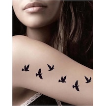 Uçan Kuşlar Geçici Dövme,tattoo,kol,bel,el,sırt,omuz,göğüs Dövmesi