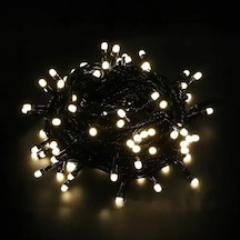Hubrendy Emin 10m 100 Led Boncuk Lamba Gün Işığı Siyah Kablo