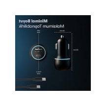 Çakmaklık Tipi Araç Şarj Aleti, Usb Ve Type-c Girişli Set, 38w
