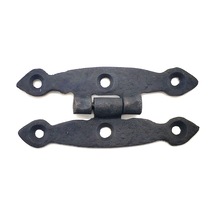 Antika Tarz Dekoratif Pirinç Dar Menteşe - 75x39 Mm, Oksit Çok Renkli