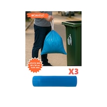 Premium Büzgülü Küçük Boy Çöp Poşeti 40x50 Cm 3x30 Adet Ev Mutfak İş Ofis Avantajlı Ekonomik Paket