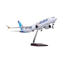 1/85 Ölçekli Boeing 737 Max Fly Dubai 47 Cm Model Uçak Maketi