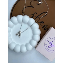 Byantep Balon Harf Çelik Kolye A Harf Silver Byantep Balon Harf Çelik Kolye A Harf Silver