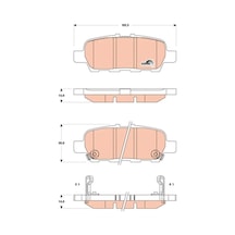 Suzuki Grand Vitara Arka Fren Balatasi 2005-2013 Trw Gdb3508