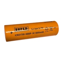 Supex Icr21700-5000f-3c 3.7v 5000mah Li-ion Düz Kafa Başsız Pil