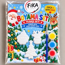 Yılbaşı Temalı Taş Tozu Figür Boyama Seti