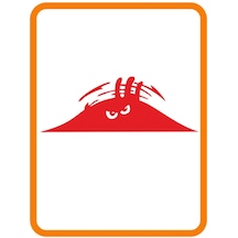 Bagajdan Bakan Kızgın Hayalet Oto Sticker Kırmızı 30 10 Cm