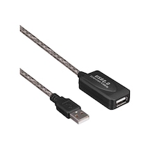 Powermaster Pm-4952 30 Metre Şeffaf Korumalı Usb 2.0 Uzatma Kablosu