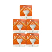 7w 50w Sarı Işık 3000k Mr16 Led Çanak Ampul, 5 Adet Diğer