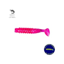 Silikon Kurt Yem - 1,5g 45mm - Fishack - 10 Adet - Uv Silikon - Pembe