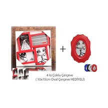 4 Lü Çoklu & Oval Desenli Fotoğraf Çerçevesi