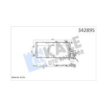 Kale-radyator Klima Radyatörü Kondenseri Kurutucu İle Combo-corsa C 1.3cdtı-1.7cdtı 03 548x261x16 342895 93177423 1850093 13106020