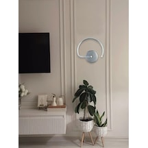 Gigi Aplik Gri Renk Modern Tasarım - Hol - Banyo - Yatak Odası Gün Işığı Led Aplik Gri