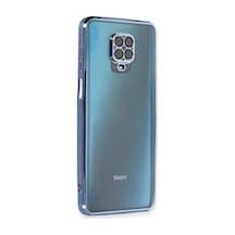 Xiaomi Redmi Note 9 Pro Kılıf Razer Lensli Silikon - Açık Mavi -