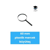 60 Mm Saplı Büyüteç Plastik Mercek