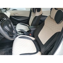 Toyota Corolla Uyumlu Araca Özel Deri Oto Koltuk Kılıfı (500436046)