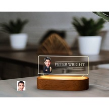 Bk Gift Kişiye Özel İsimli Avukat Karikatürlü Led Işıklı Akrilik Masa İsimliği-1, Ofis Dekoru, Mesleki Hediye, Ofis Hediyeleri Kobitmeyen137997 Bk Gi