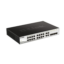 D Link 16 Port 10/100/1000 Mbps + 4SFP Yönetilebilir Switch DGS-1210-20/