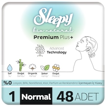 Sleepy Bio Natural Premium Plus Hijyenik Ped Normal 48 Adet Ped