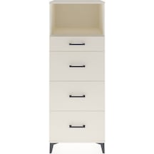 Hyperion Dolap Tek Raflı 4 Çekmeceli 60x44x163 Aytaşı-aytaşı Aytaşı